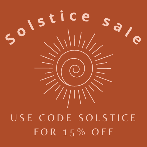 Use code SOLSTICE for 15% off everything on the site.